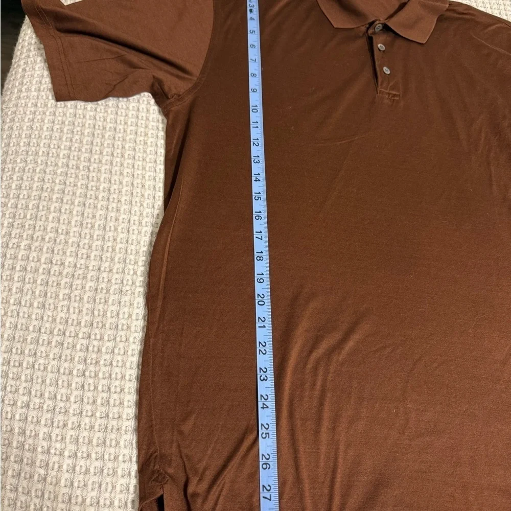 NWOT Jim Thompson Brown Polo Shirt Size XL - Picture 8 of 8